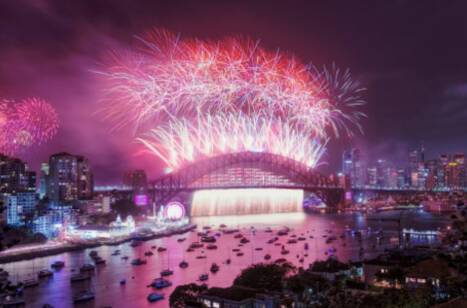 Fireworks over Sydney Harbour