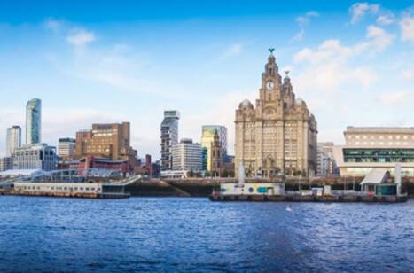 Panoramic image of Liverpool waterfront