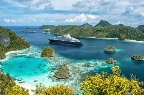 Scenic Eclipse II in Raja Ampat, West Papua