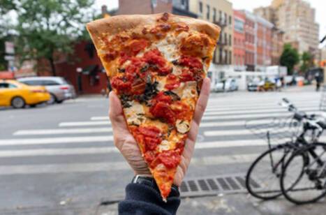 Slice of pizza in New York
