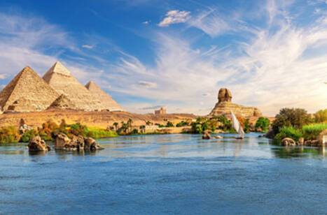 A view of Egypt from the Nile River