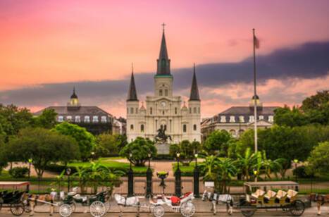 Jackson Square in New Orleans, Louisiana, USA