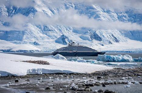 Scenic Eclipse in Damoy Point, Antarctica