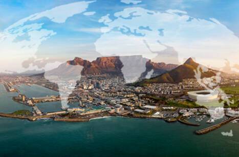 Panoramic view of Cape Town