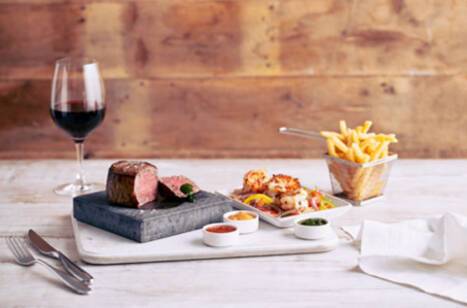 Close-up of the Beach House cuisine onboard P&O Cruises' Iona