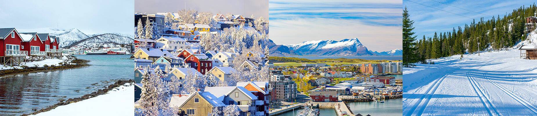 A collage of Norwegian landscapes