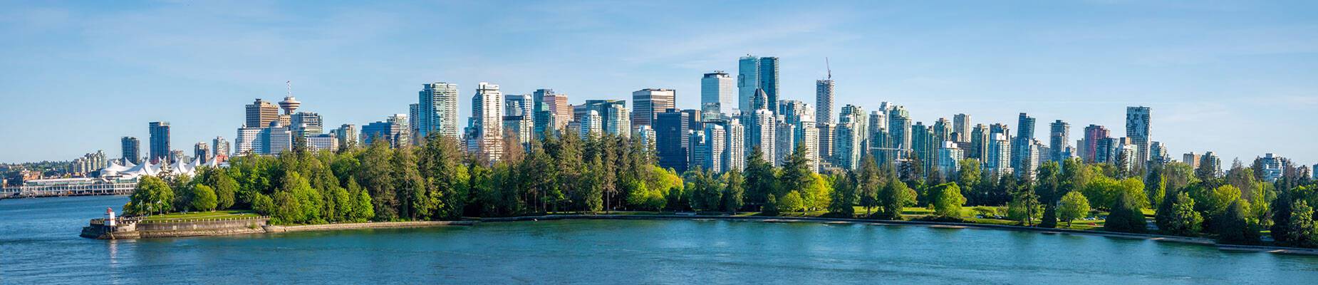 A panoramic view of Vancouver
