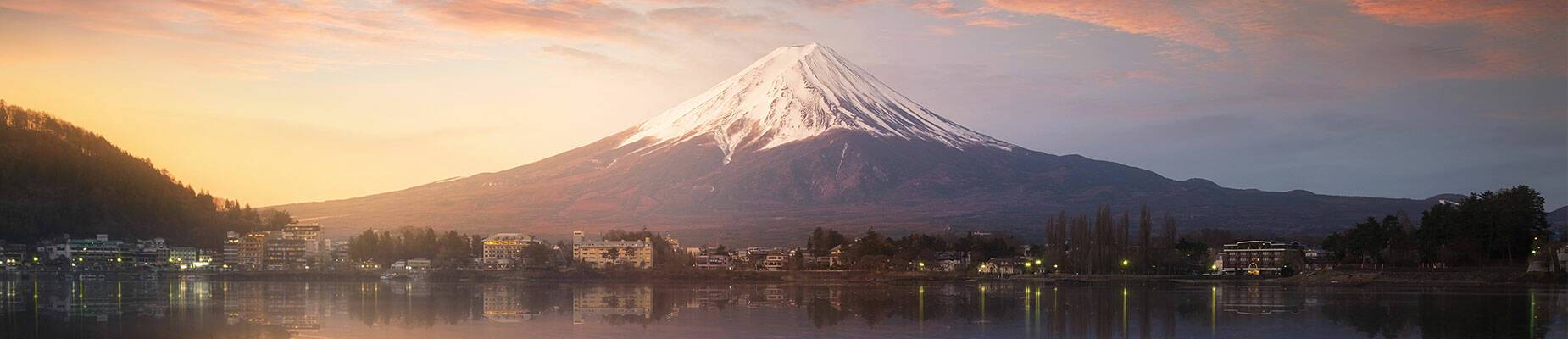Mount Fuji at sunset