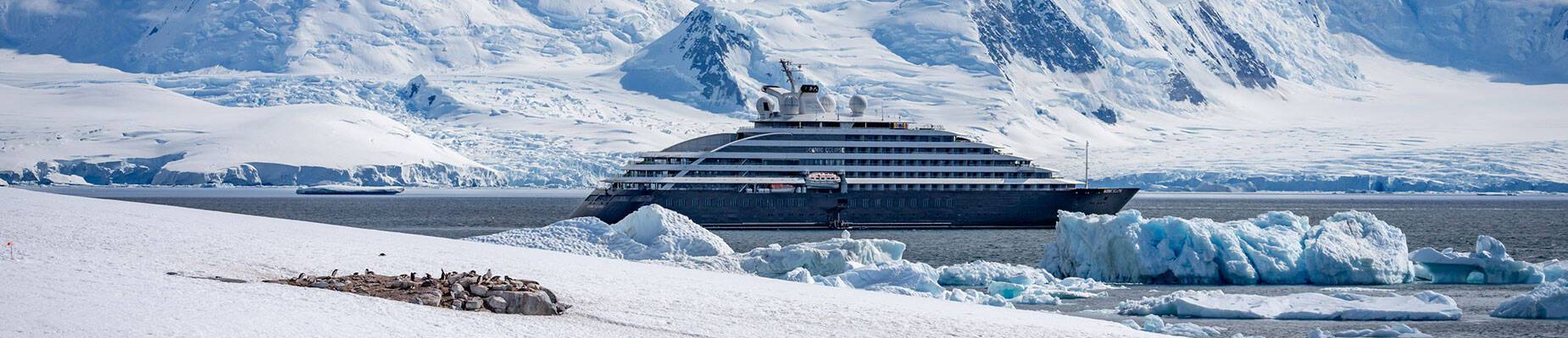 Scenic Eclipse in Damoy Point, Antarctica