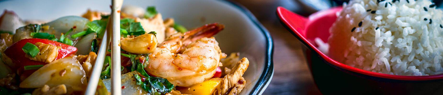 A range of Thai dishes