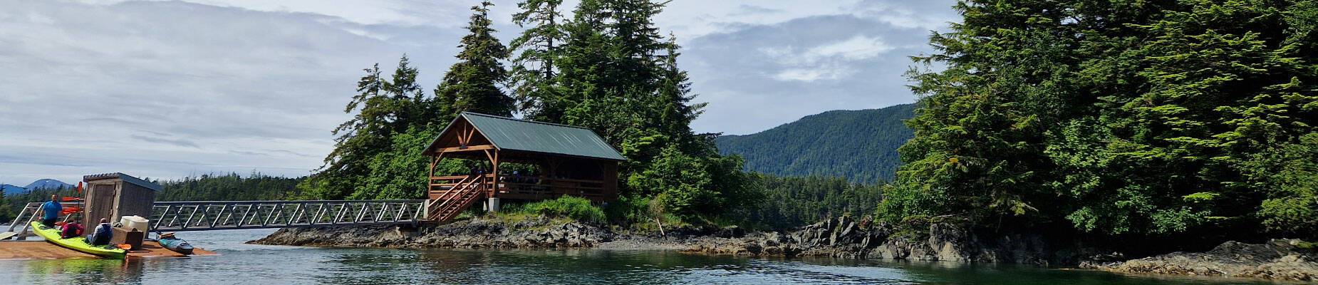 View of Alaska from a kayak