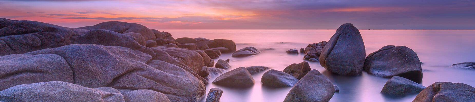Thai seascape at sunset