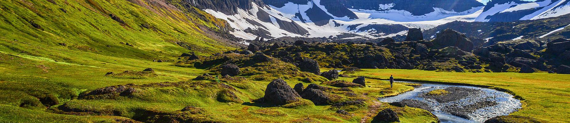 The beautiful landscape of Bakkagerdi