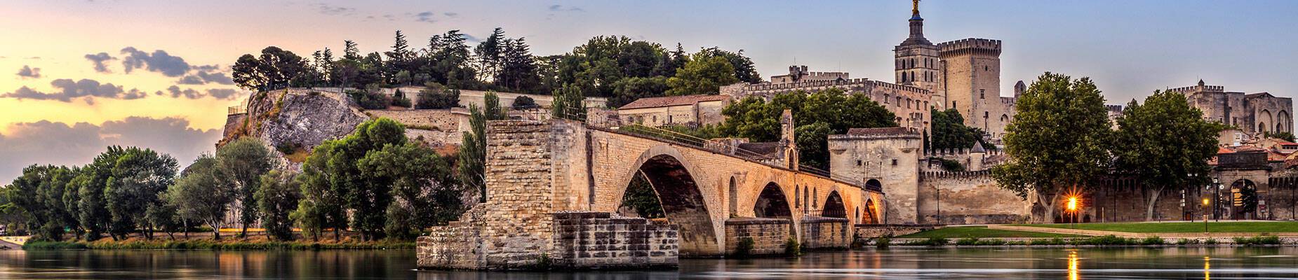View of Avignon from the Rhone River