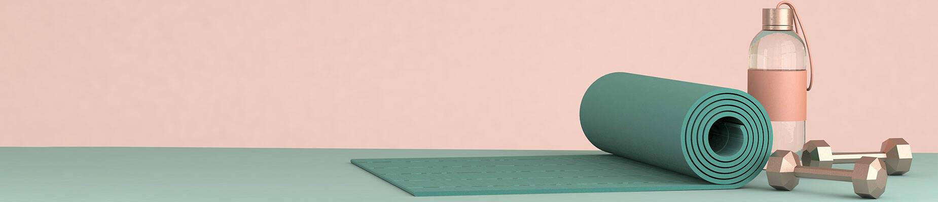 Workout gear on the floor