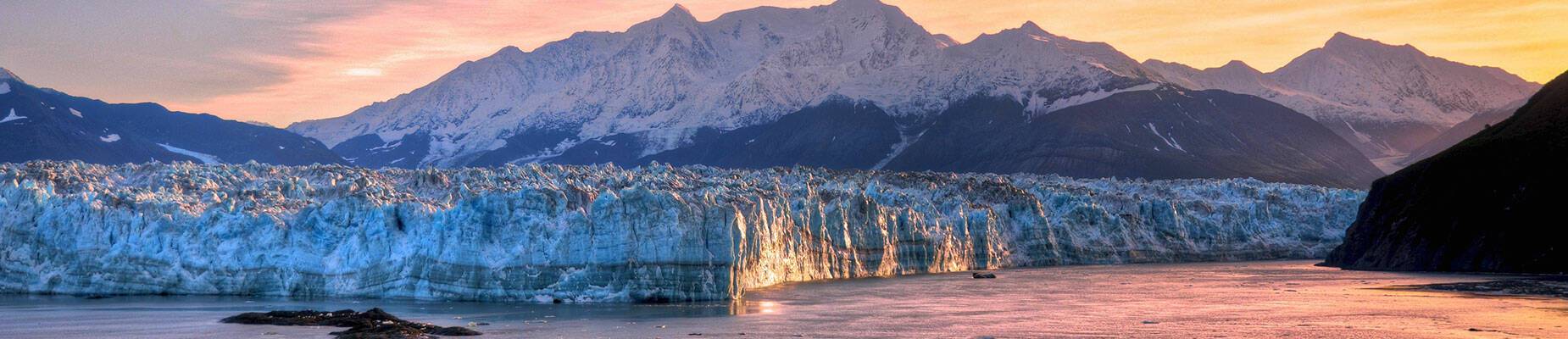 Sunrise at Hubbard Glacier