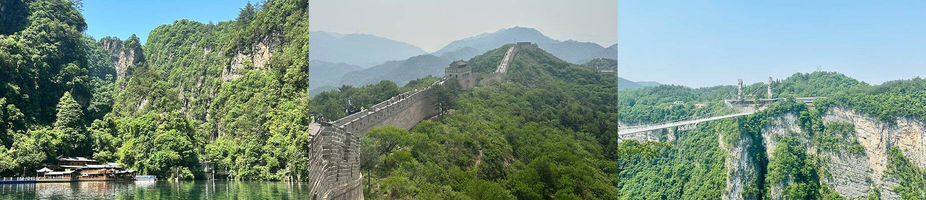 A collage of images taken in China