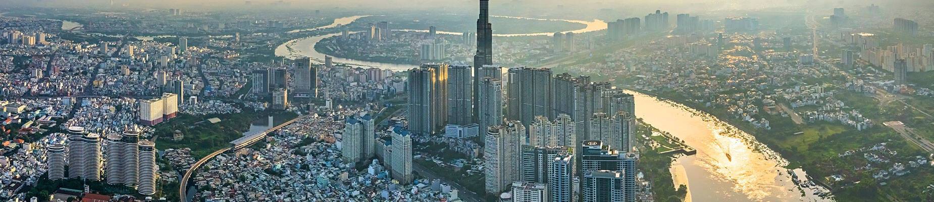A panoramic view of Ho Chi Minh City