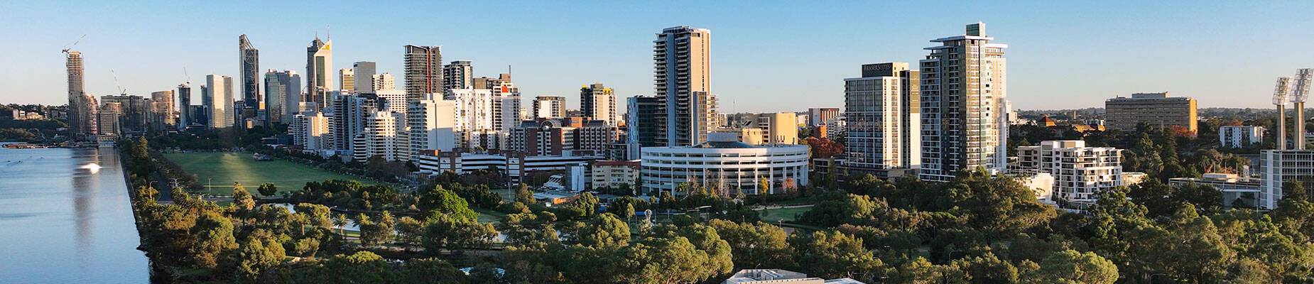 A panoramic view of Perth