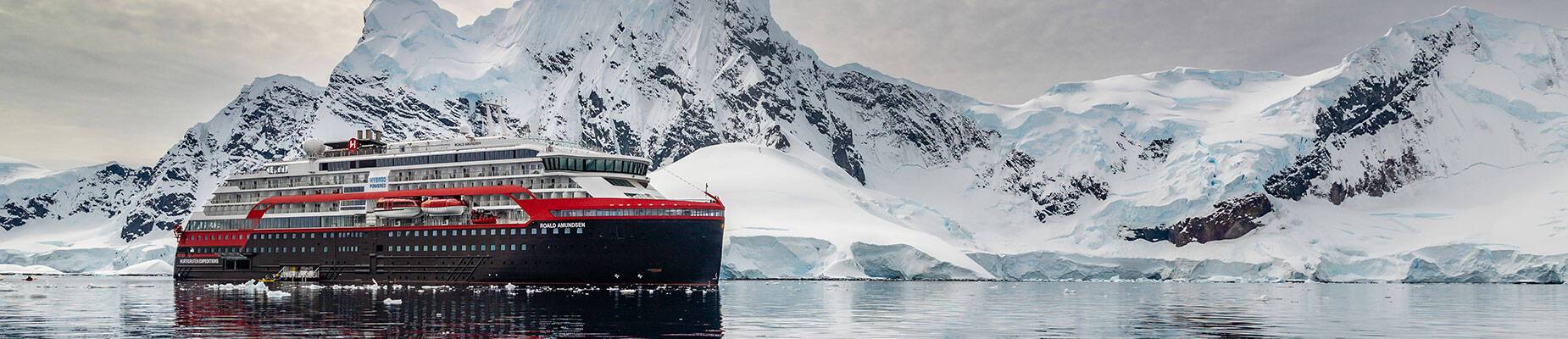 MS Roald Amundsen in Antarctica