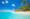 Panoramic image of a Caribbean beach