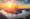 An aerial view of Shanghai at sunset