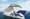 A panoramic image of Sky Princess at sea
