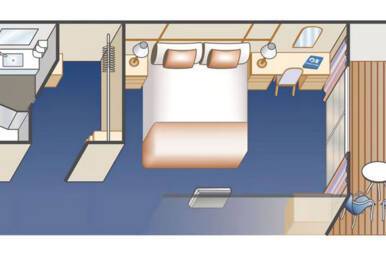 Balcony Cabin with Two Lower Beds (BA), Royal Princess, Princess Cruises