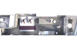 Sunset Veranda floor plan, Celebrity Ascent