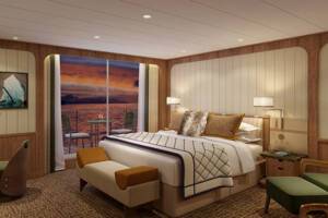 Siganture Suite, Bedroom, Seabourn Venture