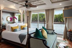 Royal Suite Bedroom, Mekong Jewel, Uniworld