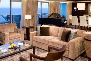 Penthouse Suite Living Room on Celebrity Equinox