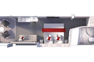 Aqua Class Stateroom floor plan, Celebrity Ascent
