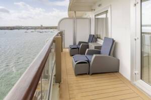 Queen Suite Balcony, Queen Elizabeth, Cunard