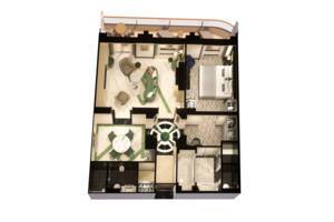 Master Suite Floor Plan, Queen Anne, Cunard