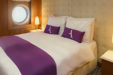 Deluxe Suite Bedroom, Ambition, Ambassador Cruise Line