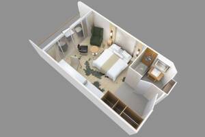 Club Continent Suite Floorplan on Azamara Onward