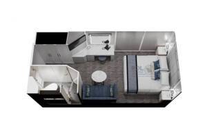 Inside Stateroom, Floor Plan, Sirena, Oceania Cruises