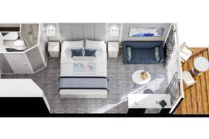 Concierge Level Veranda, Floor Plan, Sirena, Oceania Cruises