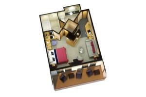 Penthouse Suite Floor Plan, Queen Victoria, Cunard