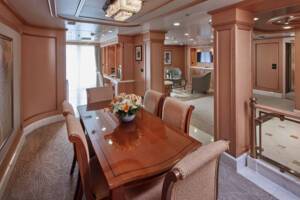 Grand Suite Dining Area, Queen Elizabeth, Cunard