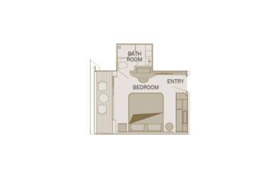 Junior Suite Floorplan, Scenic Ruby - Configuration may vary