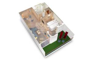 De Luxe Suite Floor Plan. Ambition, Ambassador Cruise Line