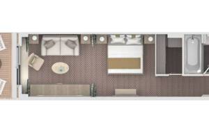 Silver Dawn Superior Veranda Suite Floor Plan
