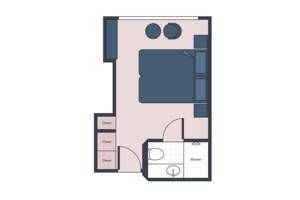Classic Stateroom Floor Plan, River Duchess, Uniworld