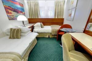 Ocean View Cabin Bedroom, Balmoral, Fred. Olsen Cruise Lines