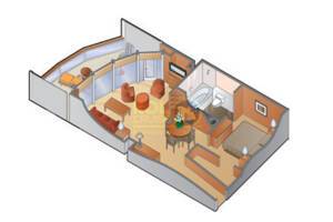 Celebrity Suite Floor Plan, Celebrity Millennium