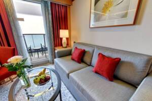 Balcony Junior Suite Living Area, Borealis, Fred. Olsen Cruise Lines