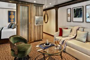 Owners Suite, Living Area, Seabourn Pursuit