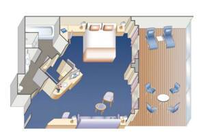 Penthouse Suite Floorplan, Grand Princess, Princess Cruises
